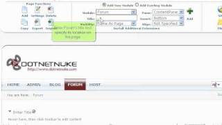How to install an additional forum module in DotNetNuke - DotNetNuke Tutorials
