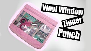 Vinyl Window Zipper Pouch
