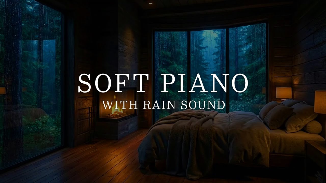 Deep Sleep Music 🌧️ Rain Sounds in Warm Bedroom for Stress Relief, Healing, Meditation