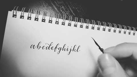Hand Lettering & Modern Calligraphy - A to Z Alphabet using a Dip Pen