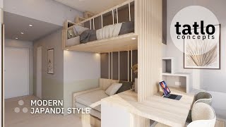 Studio Type Unit Condo Renovation : Modern Japandi Style | Torre Lorenzo Malate Manila