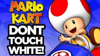 EVERY MARIO KART GAME: Dont Touch the Color White Challenge!