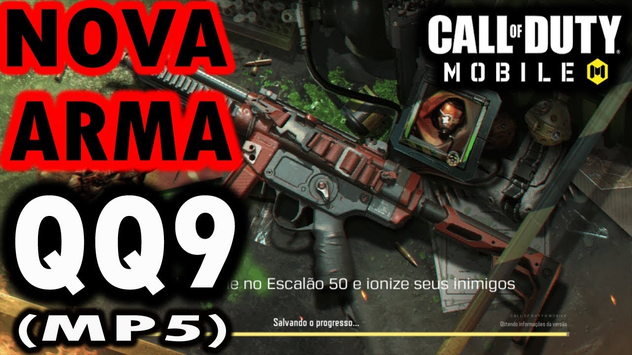 Jogando Com a Nova Arma QQ9 Conhecida Como MP5 No COD Mobile - YouTube