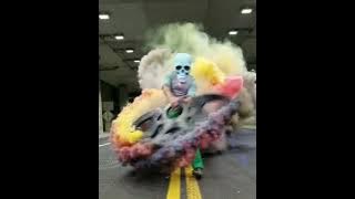 Topeng Tengkorak Asap Smoke Windbeakers