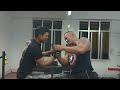 Arm wrestling practice pull with denic lalruattluanga all india champion