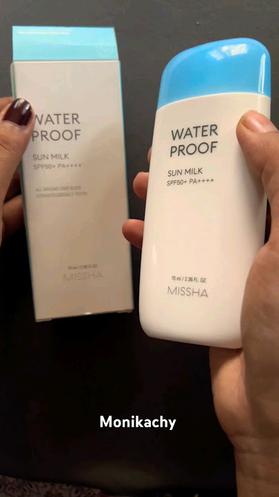 MISSA sun milk sunscreen || korean waterproof sunscreen || spf50