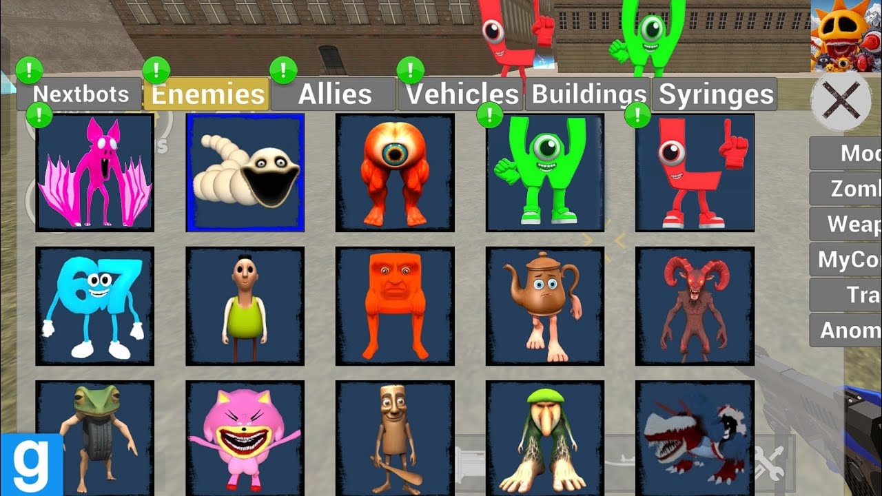 Nextbots in playground mod updated new W or L tok tok matah bat in the roblox 😱 chasing nextbots 🔥