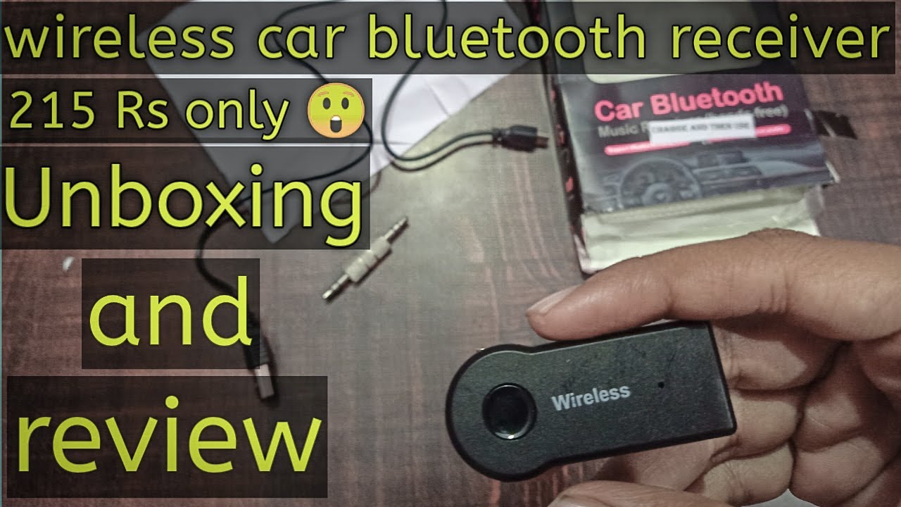 wireless bluetooth receiver Unboxing and review In Hindi YouTube