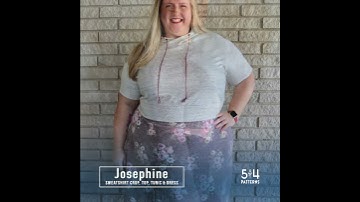 5oo4 Josephine Sweatshirt Crop, Top, Tunic, and Dress