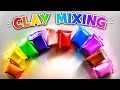 Rainbow clay mixing ASMR 🌈✨ #claymixing #asmr #satisfying #rainbow #shorts #viral #colorful #art 