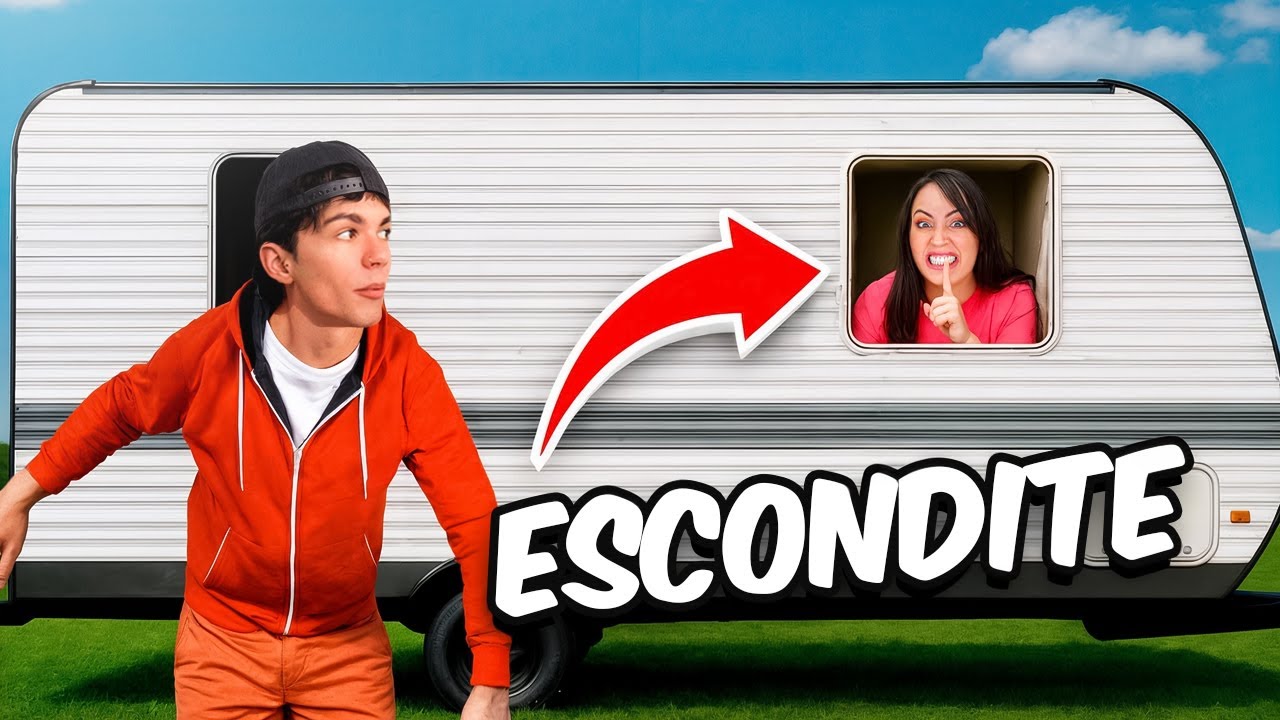 Jugando a las ESCONDIDAS en una CASA RODANTE con Carlos 😂 Sandra Cires Art