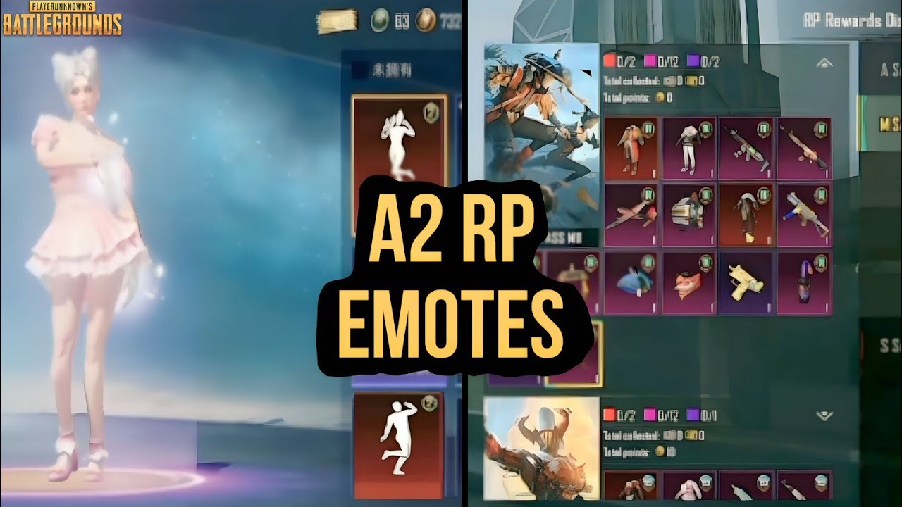 RP A2 EMOTES | RETURN RP CREATE | UPGRADEABLE EMOTES | PUBGM