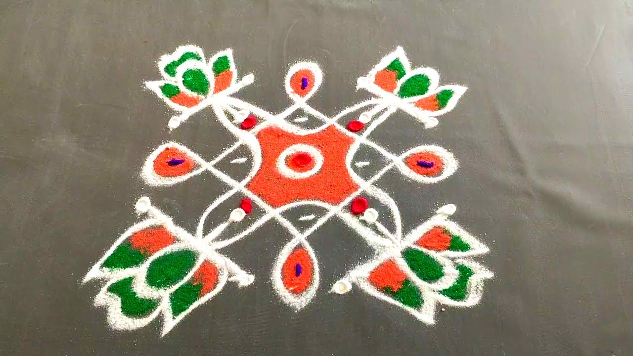 Daily kollam muggu 🏵️ 3*5*1)easy muggu 🪷 please subscribe