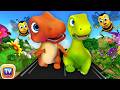The Garden Friends Bugs Song with Jumblikans Dinosaurs + More ChuChuTV Toddler Learning Videos