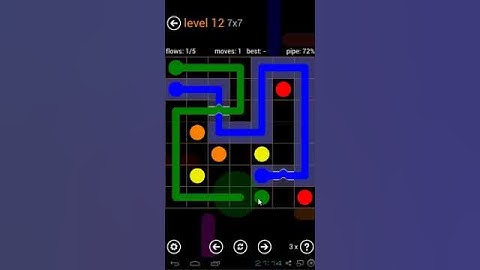 Flow Free - Bridges Pack 7 x 7 Level 12