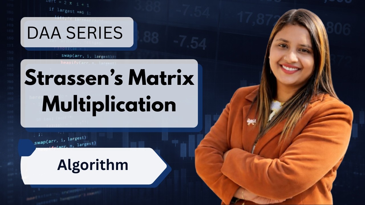 Lec 30: Strassen’s Matrix Multiplication | GATECSE | DAA