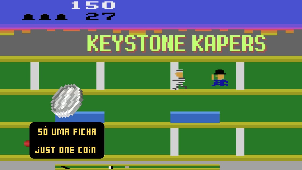 Keystone Kapers Psx Style (Keystone Kapers Hack) - Atari 2600