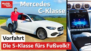 Mercedes C-Klasse (2021): Die kleine S-Klasse fürs Fußvolk? - Vorfahrt (Review) | auto motor sport
