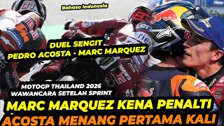 Post-Sprint Interview at the 2026 Thailand MotoGP! Marc Marquez and Pedro Acosta's Fierce Duel! E...
