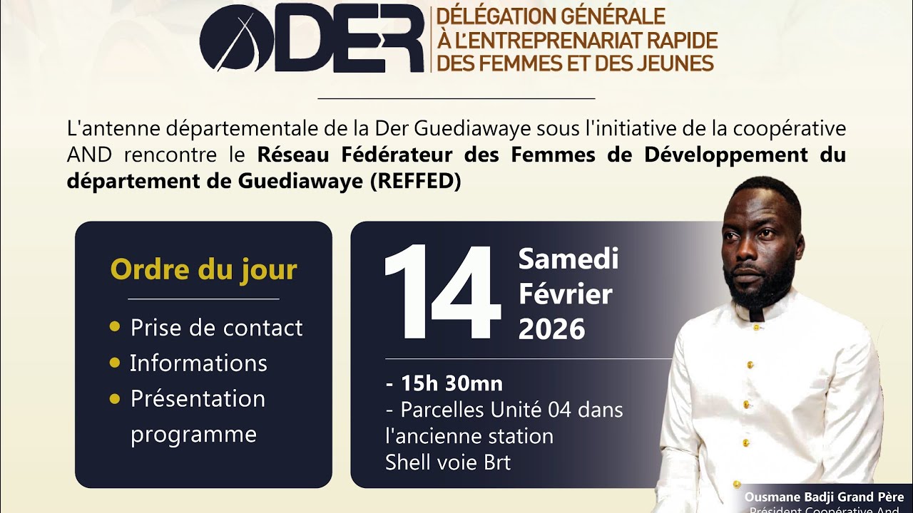 Journée d’information de la DER avec Ousmane Badji dit Grand Père 