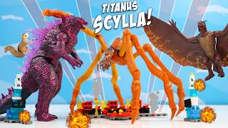 Godzilla X Kong Titanus Scylla \u0026 Rodan City Attack MonsterVerse Action Figure Review