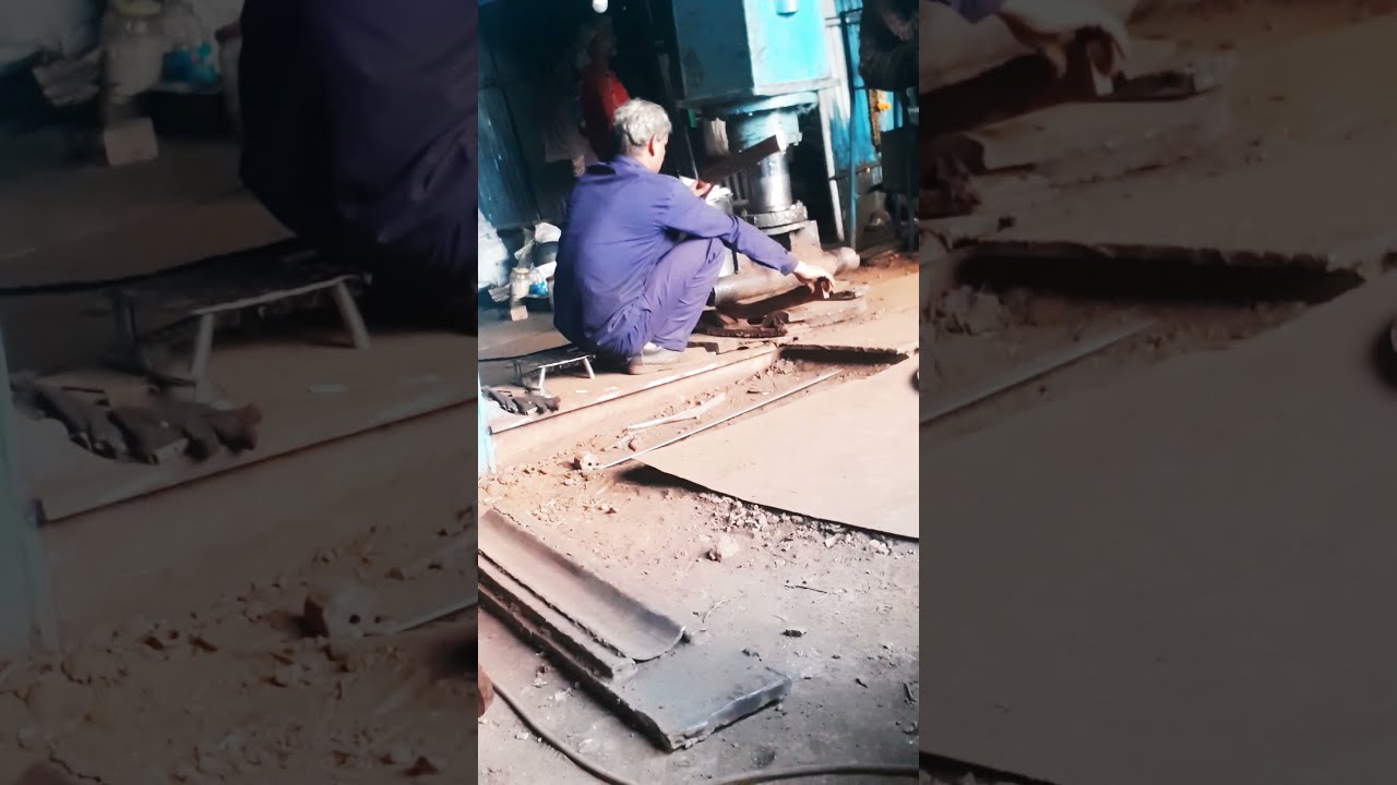25mm X 60mm Thk Flange U Bending On 100 Ton Hydraulic Press Machine