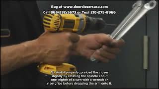 Cal-Royal CR441 Door Closer Installation – Regular Arm Mount | Door Closers USA