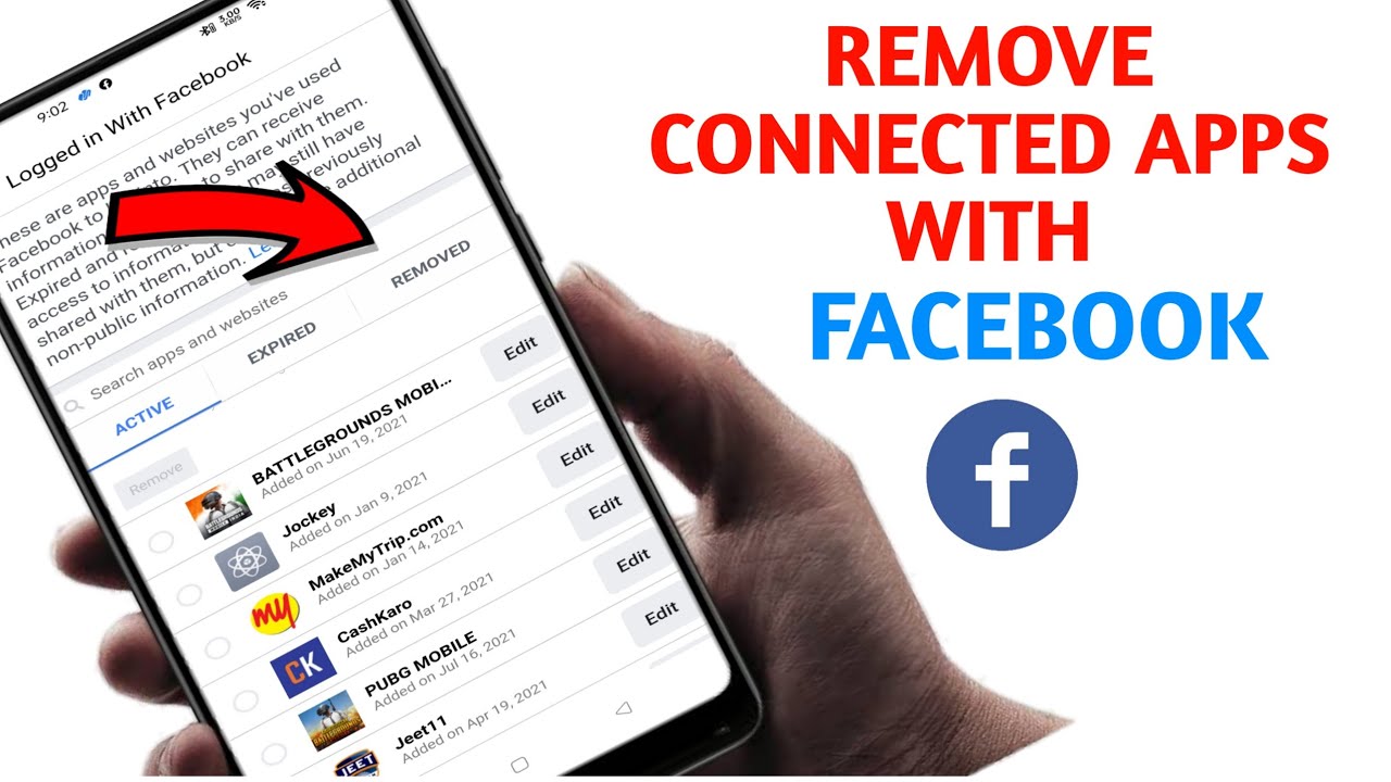 How to Remove link app with Facebook | facebook se login app ko remove ...