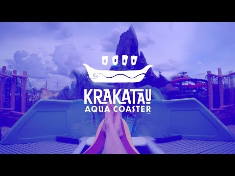 The Krakatau Aqua Coaster POV at Universal&#039;s Volcano Bay
