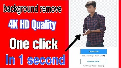 Remove Photo Background in One Click - HD Quality | Photo ka Background erase, #BackgroundEraser