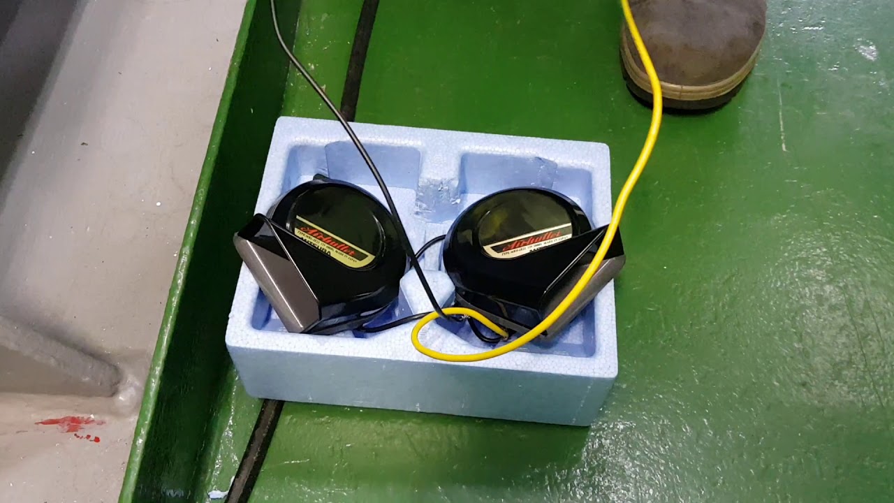 Mitsuba Airbullet MBW-2E21B car horn test