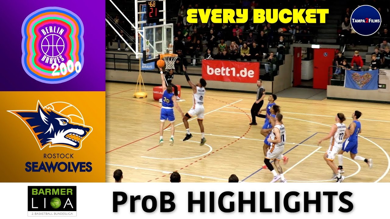 HIGHLIGHTS | Berlin Braves 2000 vs. Seawolves Academy | BARMER 2. Basketball Bundesliga | ProB Nord