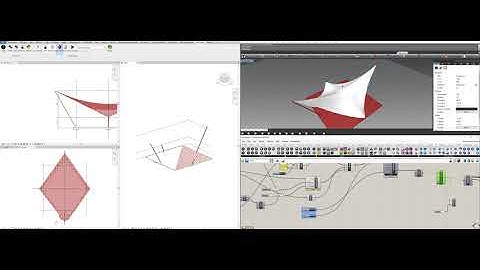 Revit Inside Rhino - Tensile Structure Simulation