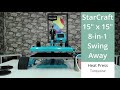 StarCraft 15" x 15" 8-in-1 Swing Away Heat Press - Turquoise