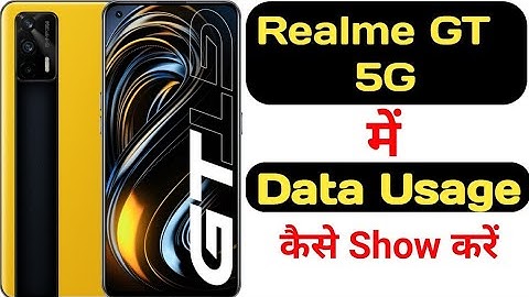 How to show data usage sage in Realme GT 5G || Realme GT 5G me data usage kaise show kare ||