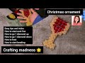 How to make a beaded Christmas ornament | how to make a beaded charm | beaded Cocktail glass