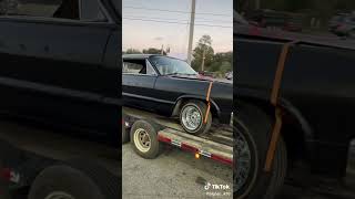 Sick black 64’ Impala #chevy #car