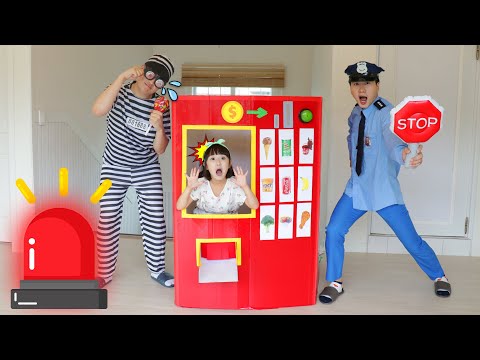 경찰놀이 자판기놀이 kids police giant vending <strong>machine</strong> toy <strong>story</strong>- 슈슈토이 Shushu ToysReview