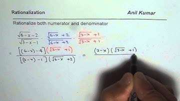 How to Rationalize Both Numerator and Denominator
