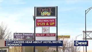Wichita city leaders discuss hotel, motel ordinance