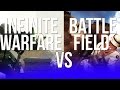 INFINITE WARFARE VS BATTLEFIELD ONE!!