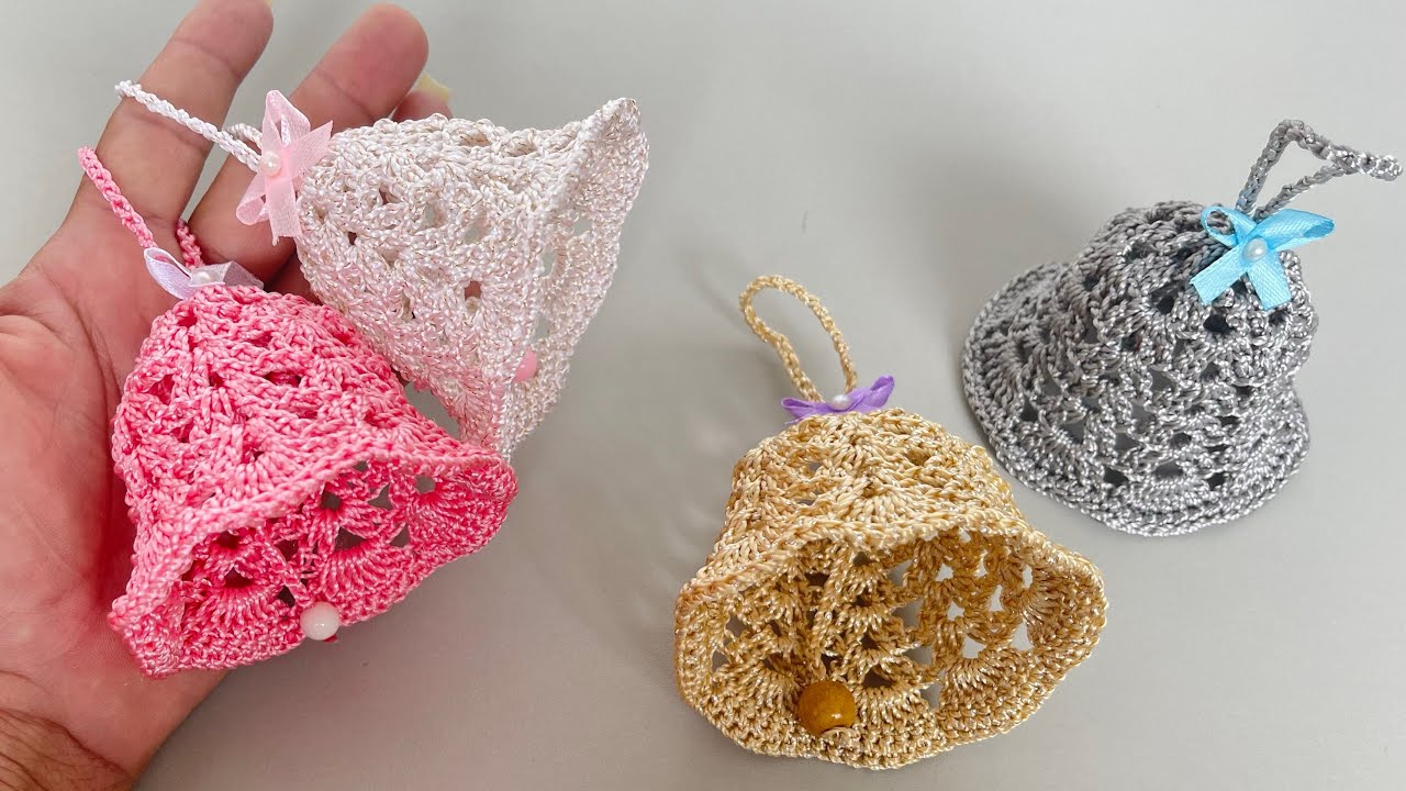 Sino natalino em crochê rápido e fácil