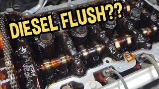 Flushing This Sludged Engine With Diesel... Did It Go As Planned?