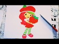 رسم للأطفال / كيفية رسم الكرتون ستروبيري //Draw for kids How to Draw a Strawberry cartoon