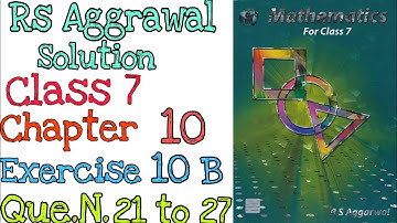 Rs Aggarwal class 7 Exercise 10B Question number 21,22,23,24,25,26,27 | Percentage | MD Sir