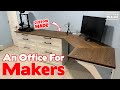 Building A Home Office With Custom Built Hardwood Countertops and Ikea Cabinets / DIY Home Office