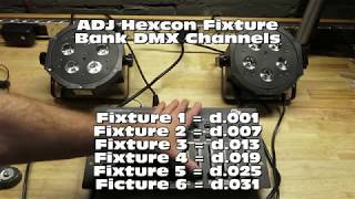 Lighting Help - Setting Up ADJ Mega Hex Pars For The ADJ Hexcon DMX Controller