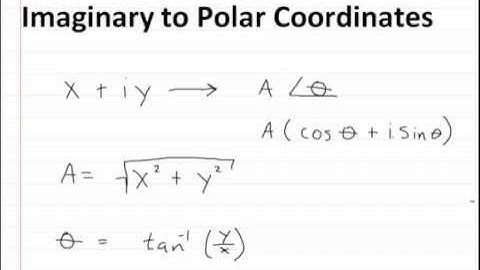 Polar Coordinates Part 3 Converting from Imaginary
