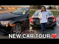 MY NEW CAR TOUR!! | 2017 Honda Civic EX ✨❤️