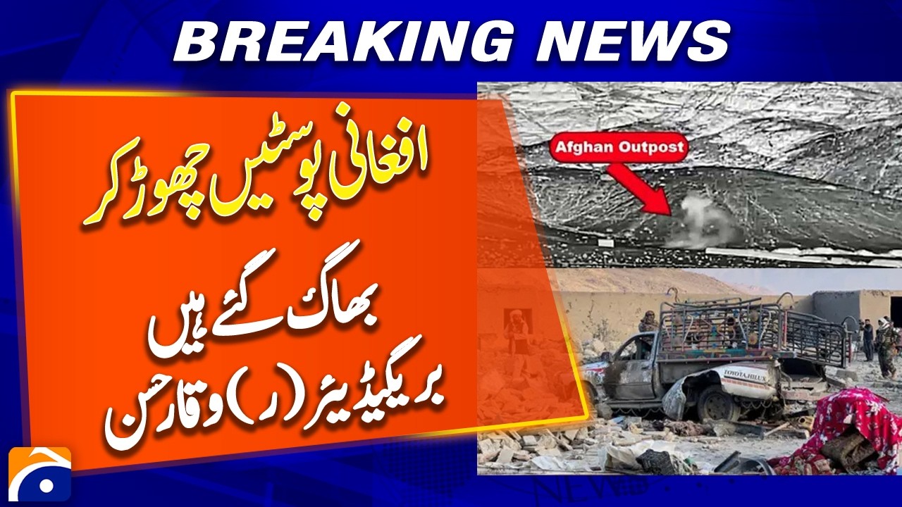 Brigadier (R) Waqar Hasan Claims Afghan Forces Abandoned Posts and Fled - Breaking News - Geo News